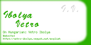 ibolya vetro business card